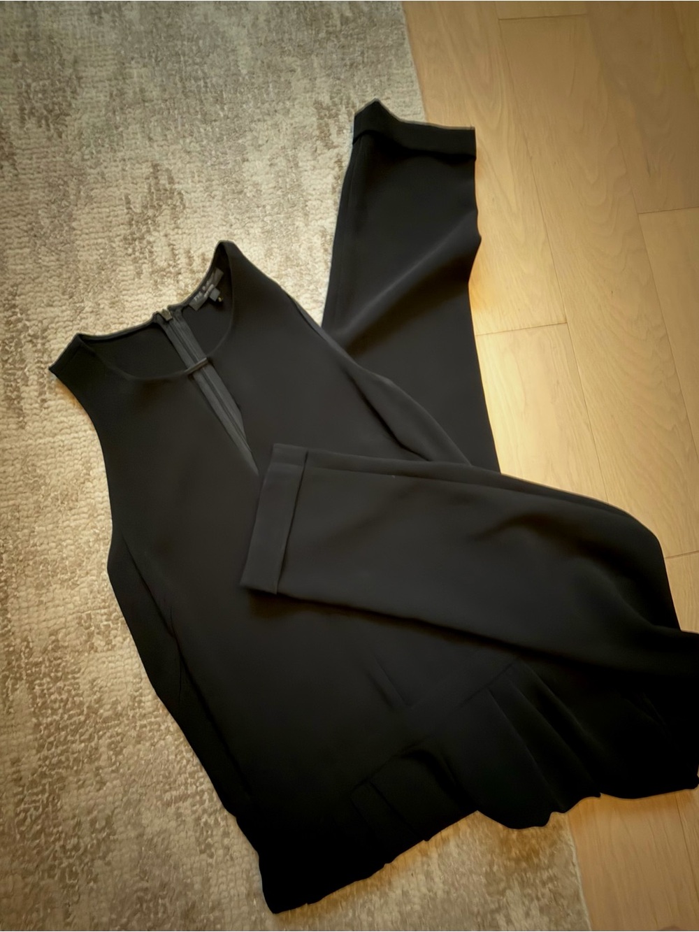 Rag & Bone Women’s Sleeveless Jumpsuit in black. Size 2